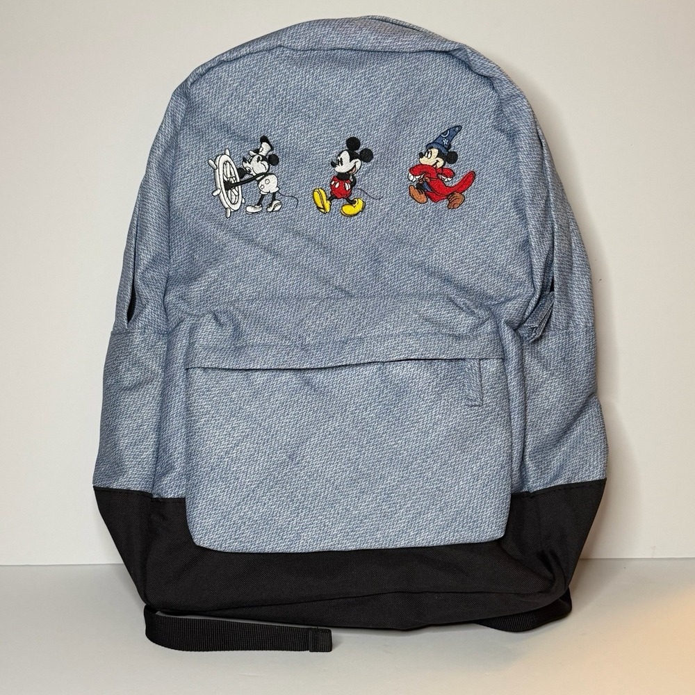 MICKEY MOUSE THROUGH THE YEARS DISNEY STORE EXCLUSIVE BLUE BACKPACK NEW W/ TAGS